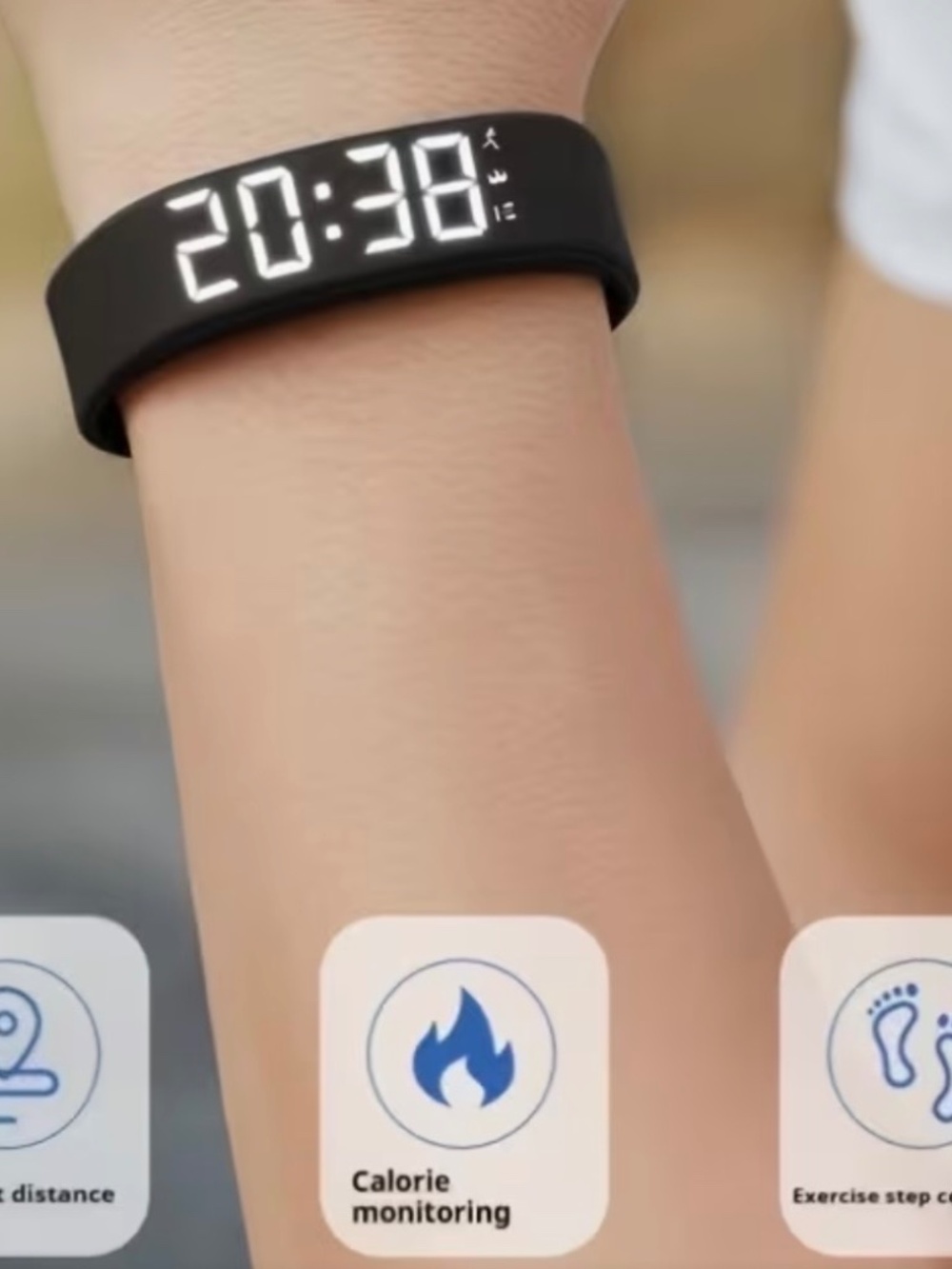 Multi-Functional Unisex Digital Watch - Black